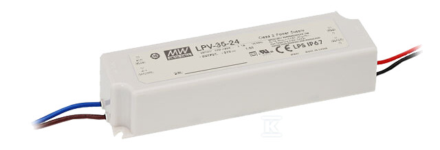 Zasilacz LED LPV 24V/35W/1.5A - LPV-35-24