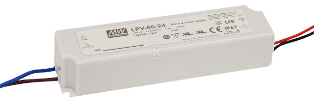 Блок живлення LED LPV 15V/60W/4A - LPV-60-15