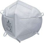 Упаковка з 30 одноразових напівмасок FFP2, вертикально складених, білого універсального кольору.