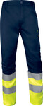 Робочі штани сигнальні з поліестеру та бавовни жовто-флуоресцентно-темно-сині l