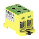 Connecteur OTL95-2 jaune-vert 2xAl/Cu 6-95mm² 1000V AC/1500V DC, borne universelle