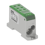 Distribučný rozdeľovací blok OJL135A zelený vstup Al/Cu 1x10/1x35 výstup Cu 2x10/4x16mm² 1000V AC/DC