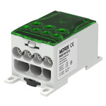 Distribučný rozdeľovací blok OJL400A zelený vstup 1xAl/Cu240 výstup 4x35/3x50mm² 1000VAC/DC