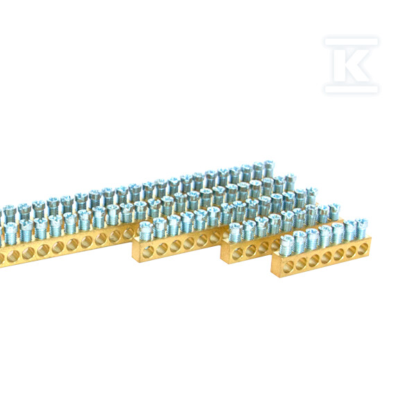 Listwa zaciskowa mosiężna BB9 N/PE - MAD0009E21