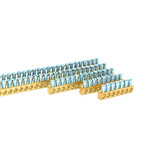 Listwa zaciskowa mosiężna BB32 N/PE 42x16mm2