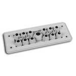 Przepust wielootworowy MH24 F17-3 IP66 RAL 7035 szary, wersja UL94 V-0