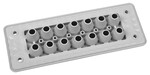 Przepust wielootworowy MH24 F20-1 IP66 RAL9005 czarny, wersja UL94 V-0