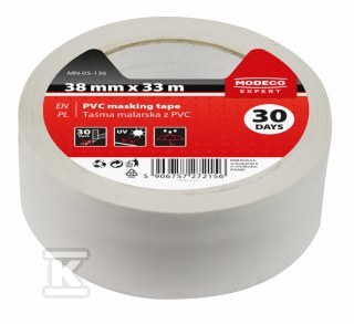 Taśma maskująca PVC 50 mm x 33m - MN-05-138