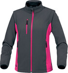 Блуза з тканини софтшелл з поліестеру (96%) та еластану (4%), відстібні рукави Сірий-фуксія S