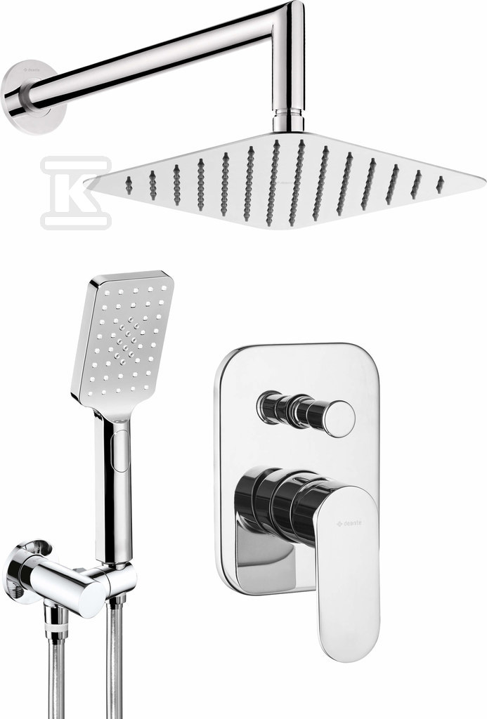 CASCADA chrome Alpinia concealed shower - NAC_09LP