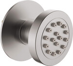 Вбудована кругла лійка для душу NAC з нержавіючої сталі з матовою обробкою