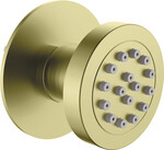 Вбудована кругла душова лійка NAC золотий матовий