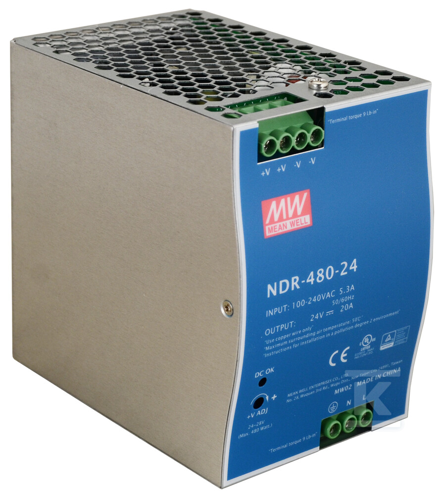 Блок живлення на DIN-рейку NDR - NDR-480-24