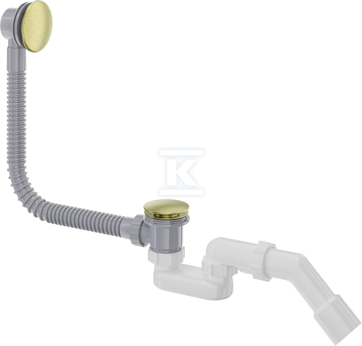 Сифон для ванни click-clack, золото - NHC_R57B