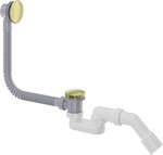 Сифон для ванни click-clack, золото щоткове