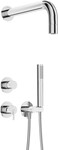 Вбудований набір Silia, хром, з лійкою для душу