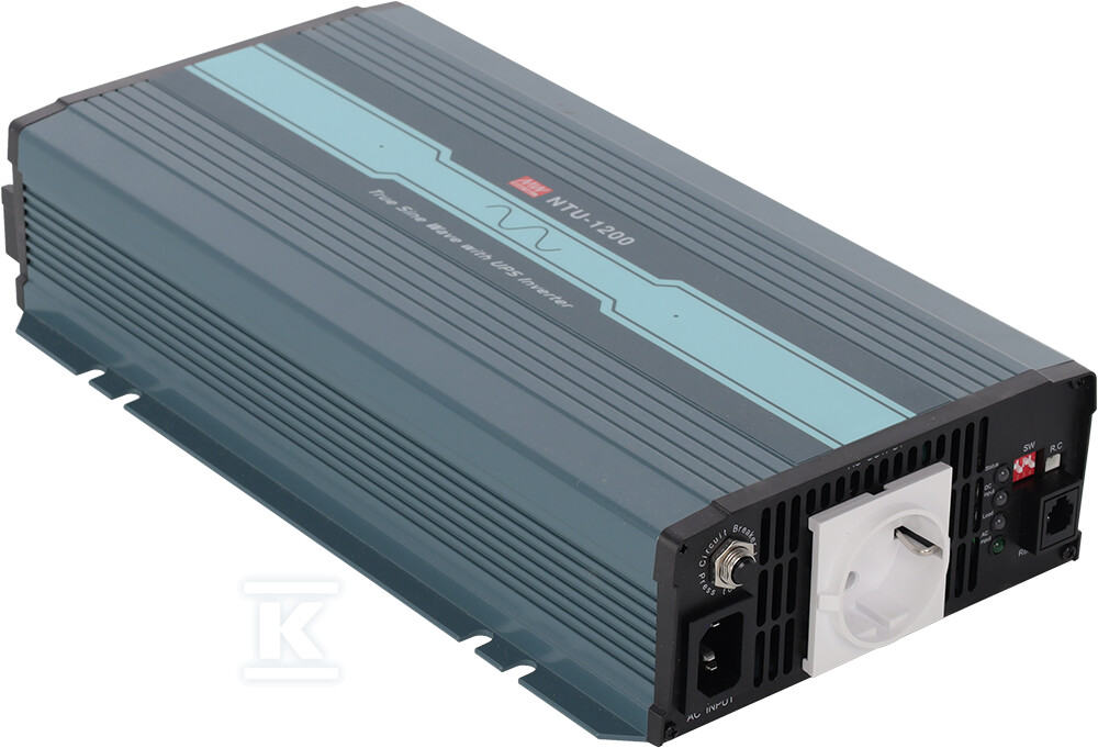 Inwerter DC/AC NTU 12VDC/230VAC/1200W - NTU-1200-212EU