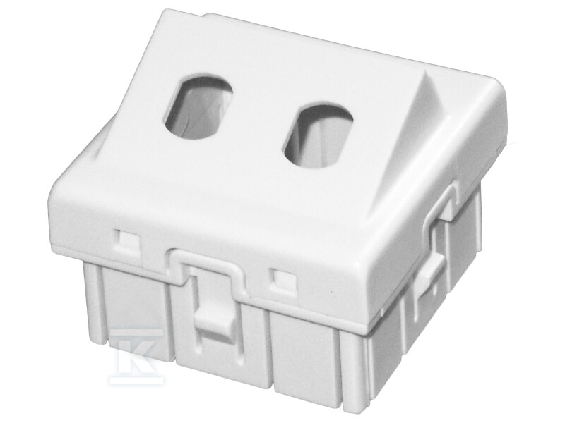 Подвійний адаптер 2xST 45x45 кутовий - OS017