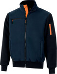 Флісова куртка - фліс-молтон 100% перероблений поліестер 450 Г/М² Темно-синьо-чорний XL