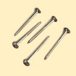 Wkręt do drewna TORX A2 M6 x80/48 łeb podkładkowy,niepełny gwint