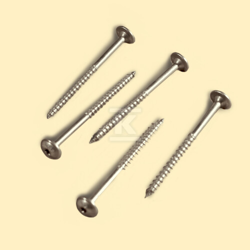 Wkręt do drewna TORX A2 M8 x80/72 łeb - PV-16-03