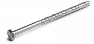 Wkręt do betonu M8 9,9x100 mm, łeb - R-LX-08X100-H-ZP