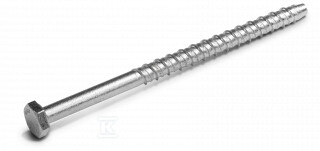 Wkręt do betonu M8 9,9x130 mm, łeb - R-LX-08X130-H-ZP