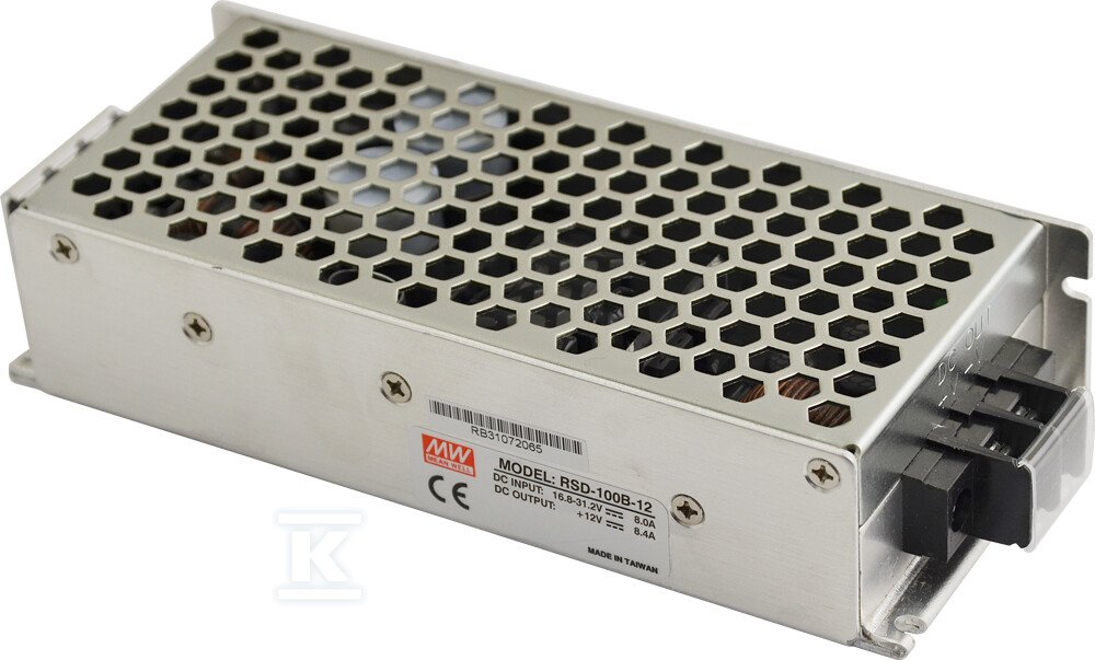 Przetwornica DC/DC RSD 12V/100W/8.4A - RSD-100B-12
