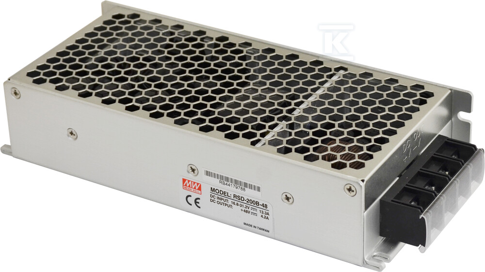 Przetwornica DC/DC RSD 48V/200W/4.2A - RSD-200B-48