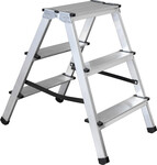 Drabina domowa dwustronna 150kg 2x3 stopnie aluminiowa STALCO S-40527