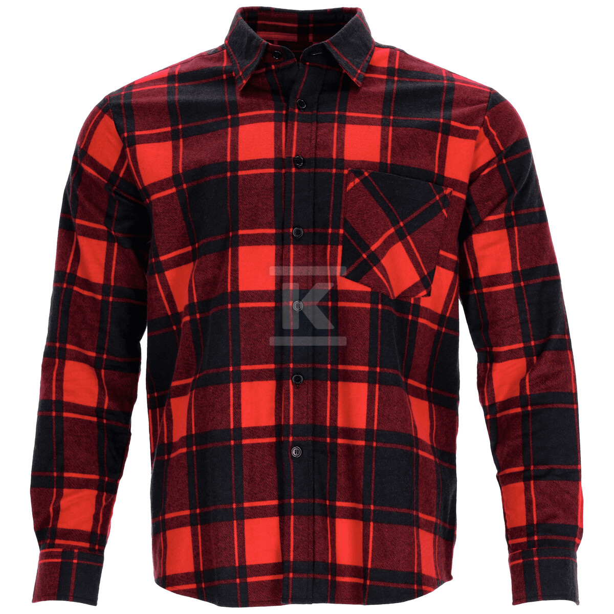 Koszula flanelowa SQUARE czerwony M - - S-42021