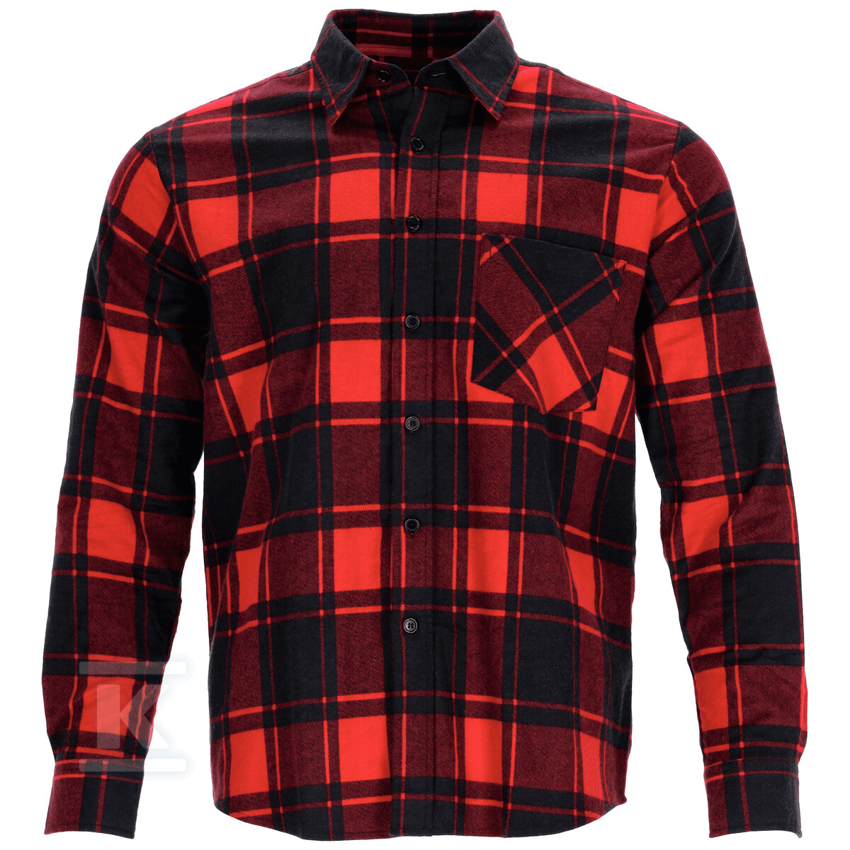 Koszula flanelowa SQUARE czerwony L - - S-42023