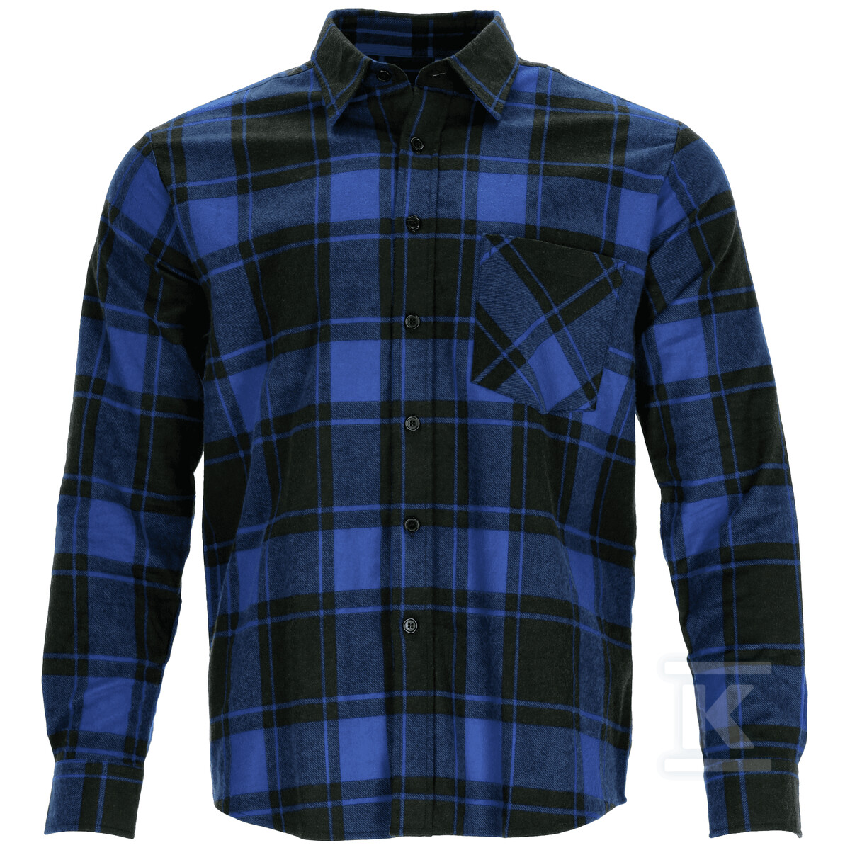 Koszula flanelowa SQUARE niebieski 3XL - S-42038