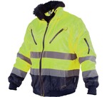 Kurtka ocieplana ostrzegawcza męska PILOT HI-VIS żółty M STALCO S-44084