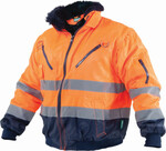 Kurtka ocieplana ostrzegawcza męska PILOT HI-VIS pomarańczowy 3XL STALCO S-44092