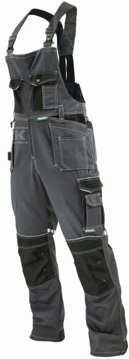 Spodnie ogrodniczki ALLROUND LINE szary - S-44443