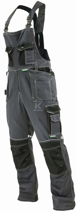 Spodnie ogrodniczki ALLROUND LINE szary - S-44451