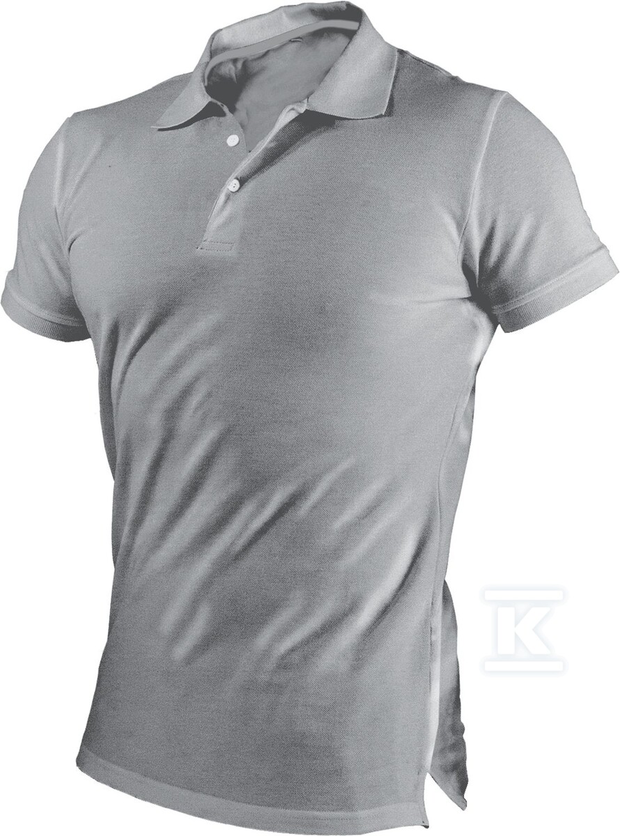 Koszulka polo męska GARU szary 2XL - S-44677