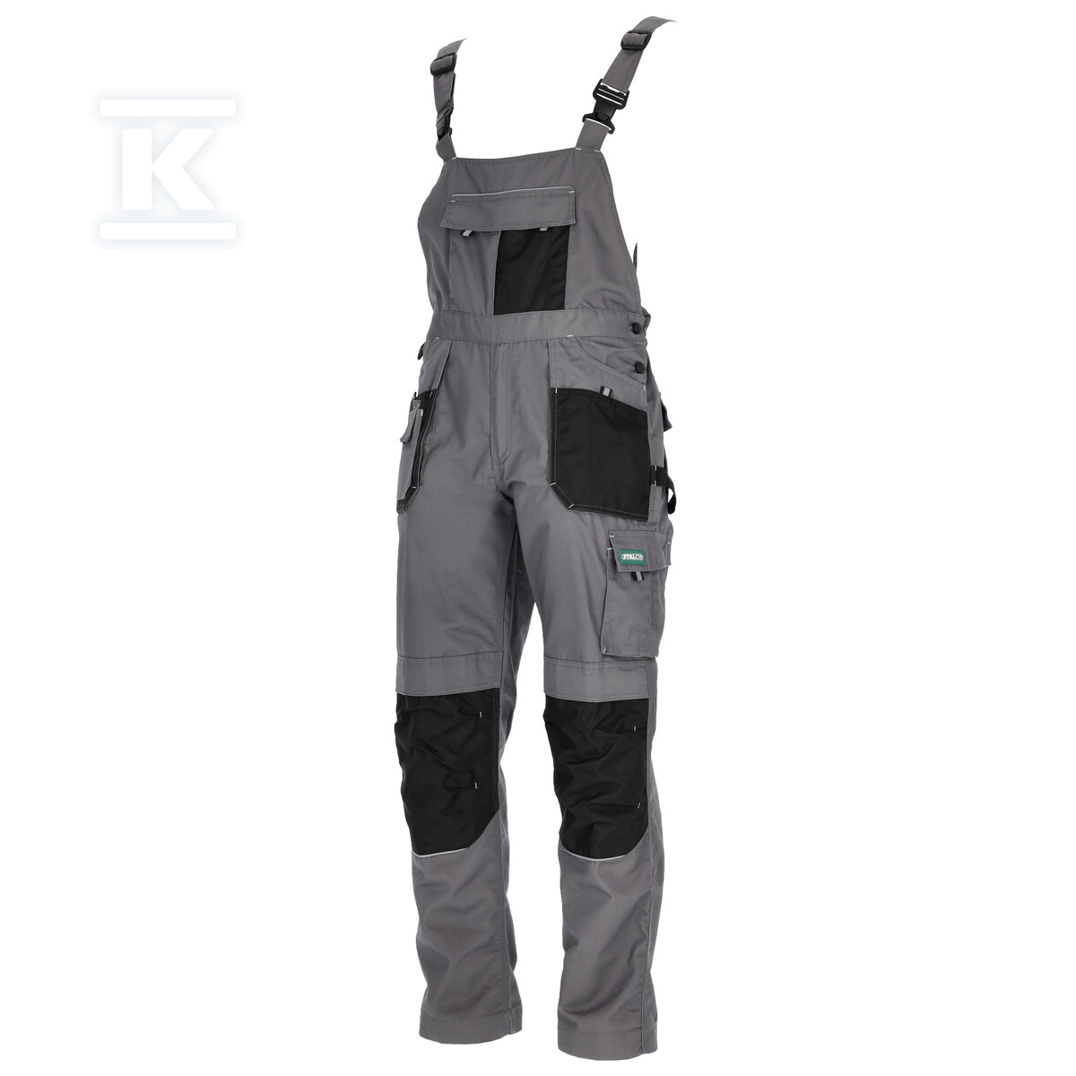Spodnie ogrodniczki BASIC LINE szary S - S-47864