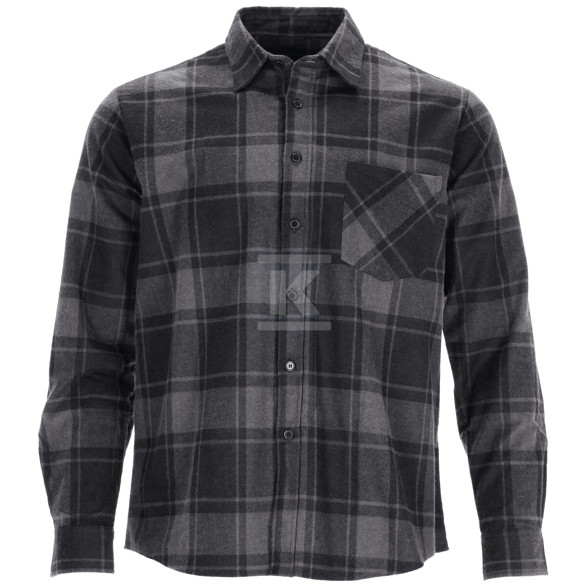 Koszula flanelowa SQUARE grafitowy 3XL - S-51160
