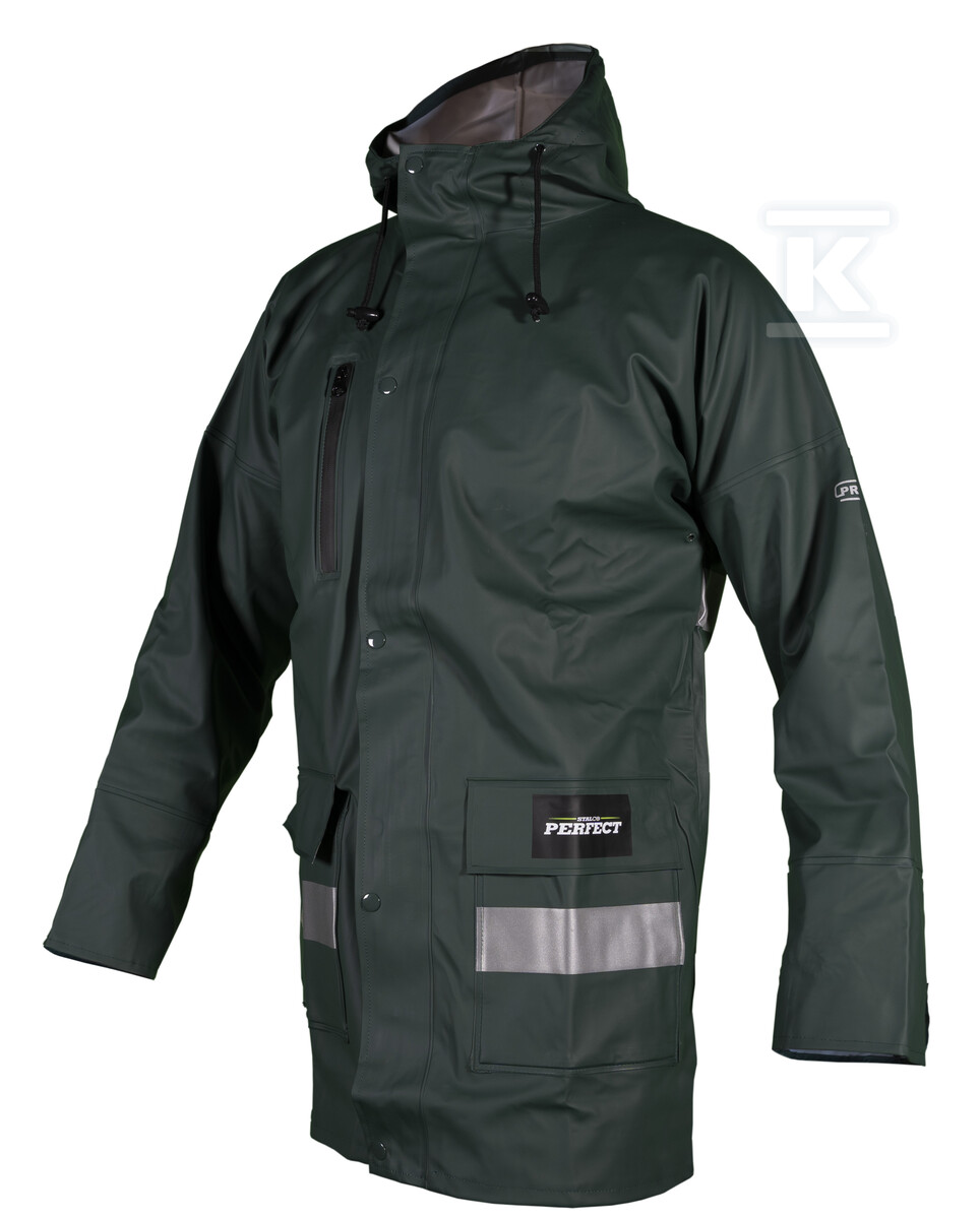 Kurtka przeciwdeszczowa AQUA J zielony - S-78144