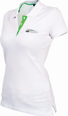 Koszulka polo damska NATURE W biały XL - S-78583