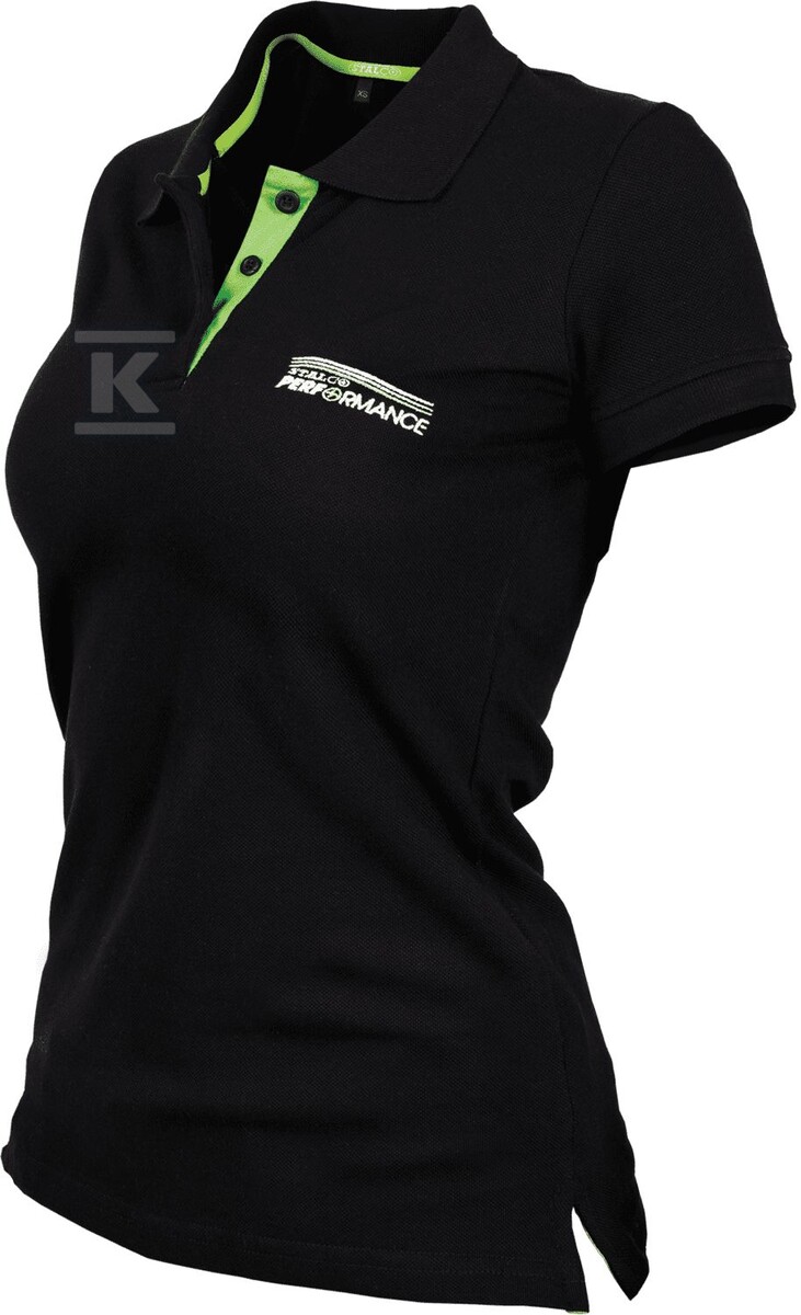 Koszulka polo damska NATURE W czarny M - S-78589