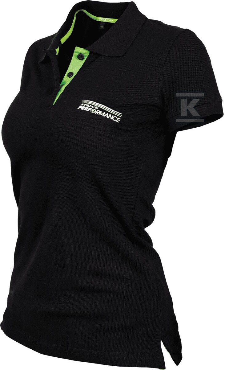 Koszulka polo damska NATURE W czarny XL - S-78593