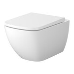 Zestaw C198 miska zawieszana ZEN PRO SQUARE  VORTEX , deska Larga  slim wrap duroplastowa wolnoopadająca z łatwym wypinaniem
