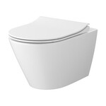 Zestaw C199 miska zawieszana CITY PRO OVAL  VORTEX , deska City Oval   slim  duroplastowa wolnoopadająca z łatwym wypinaniem