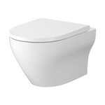 Zestaw C201 miska zawieszana LARGA PRO OVAL VORTEX , deska Larga  slim wrap duroplastowa wolnoopadająca z łatwym wypinaniem