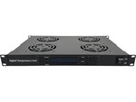 19" 1U ventilation panel, 4 fans, digital, black ALANTEC