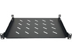 Полиця стаціонарна 19" 1U глиб. 350mm, чорна, 4 точки кріплення ALANTEC