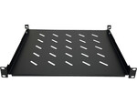 Полиця фіксована 19" 1U глиб. 450mm, чорна, 4 точки кріплення ALANTEC
